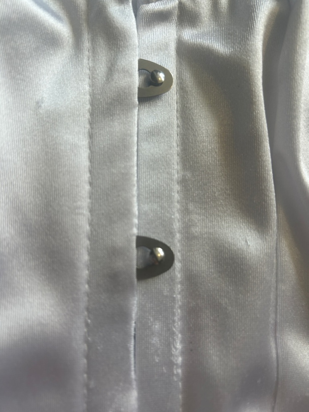 Dolls Kill White Satin Off-Shoulder Corset Camisole - Picture 3 of 4
